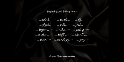 Angelina Malika Font Poster 14