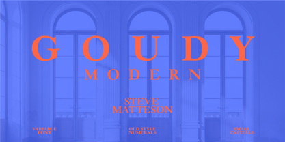 Goudy Modern Now Variable Font Poster 1