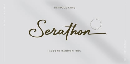 Serathon Font Poster 1