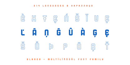 Blanco Font Poster 3
