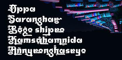 Ohseong Font Poster 5
