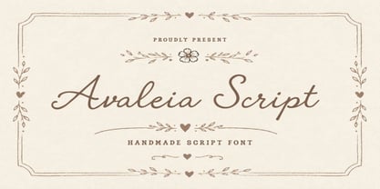 Avaleia Script Font Poster 1