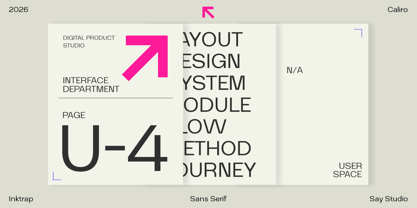 Caliro Font Poster 2