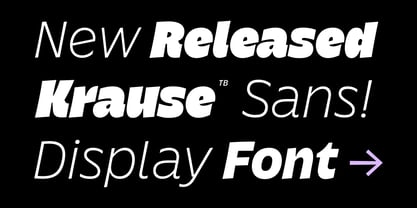 Krause Font Poster 2