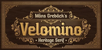 Velomino Font Poster 1