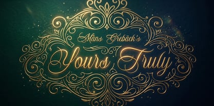 Yours Truly Font Poster 1