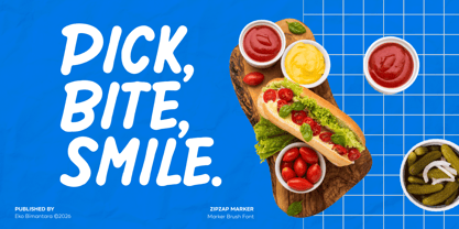 Zipzap Marker Font Poster 8