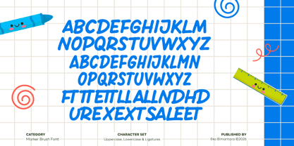 Zipzap Marker Font Poster 3