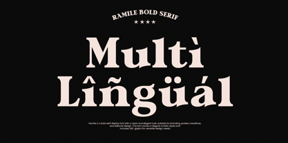 Ramile Font Poster 9