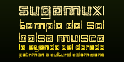 Muisca Font Poster 3