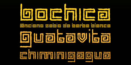 Muisca Font Poster 4