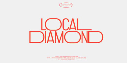 Local Diamond Font Poster 1