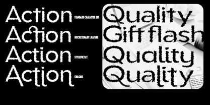 Aukim II Distort Font Poster 7