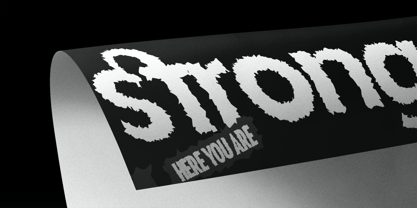 Aukim II Distort Font Poster 9