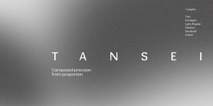 Tansei Font Poster 1