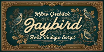 Jaybird Font Poster 1