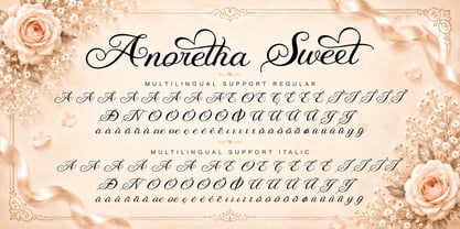 Anoretha Sweet Italic Font Poster 10