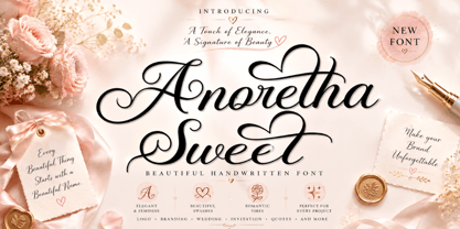 Anoretha Sweet Italic Font Poster 1