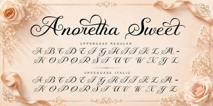Anoretha Sweet Italic Font Poster 7