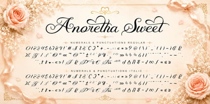 Anoretha Sweet Italic Font Poster 9