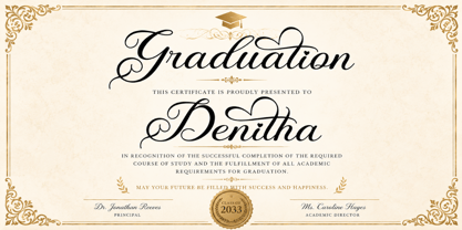 Anoretha Sweet Italic Font Poster 4