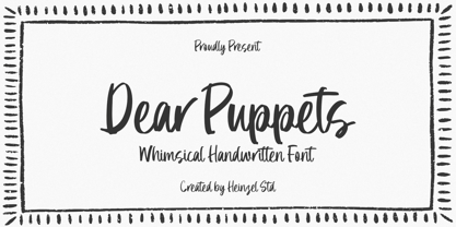 Dear Puppets Font Poster 1