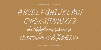 Softly Written Font Poster 5