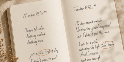 Softly Written Font Poster 10