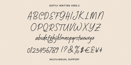 Softly Written Font Poster 7