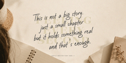 Softly Written Font Poster 4