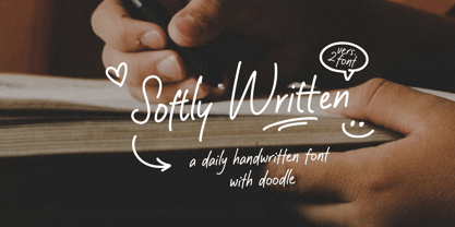 Softly Written Font Poster 1