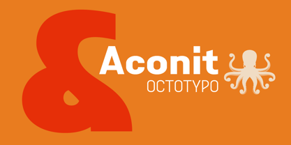 Aconit Variable Font Poster 9