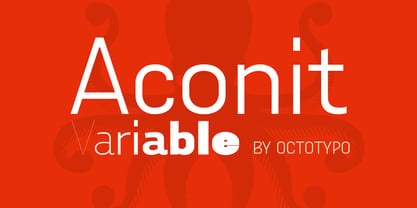 Aconit Variable Font Poster 1