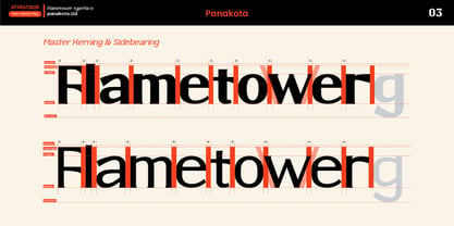 Flame Tower Font Poster 3