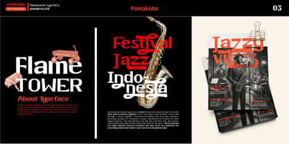 Flame Tower Font Poster 7