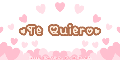 Cereza Chocolate Font Poster 7