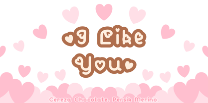 Cereza Chocolate Font Poster 3
