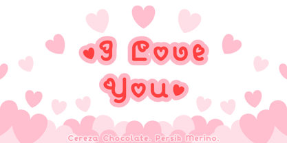 Cereza Chocolate Font Poster 2