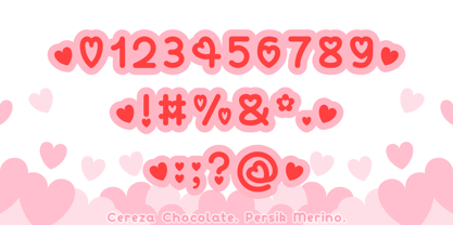 Cereza Chocolate Font Poster 10