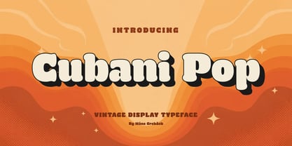 Cubani Pop Font Poster 1