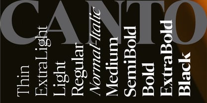 Canto Font Poster 9