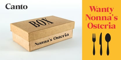 Canto Font Poster 8