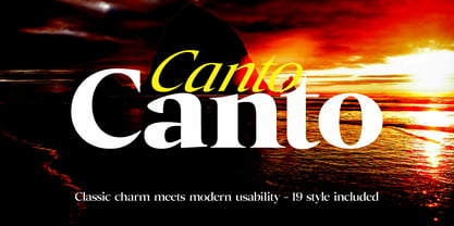 Canto Font Poster 1