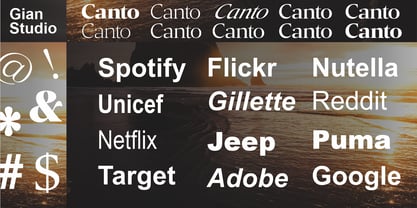 Canto Font Poster 3