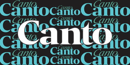 Canto Font Poster 2
