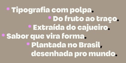 Cajueira Font Poster 4