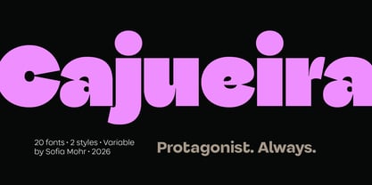 Cajueira Font Poster 1