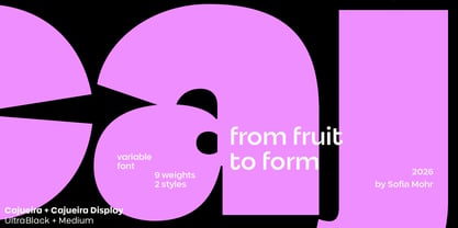 Cajueira Font Poster 9