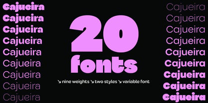 Cajueira Font Poster 5