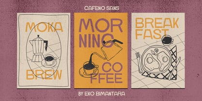 Cafeno Font Poster 5